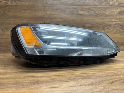MK6 2013 Jetta GLI Halogen Headlight Assembly Damaged Lens RIGHT PASSENGER