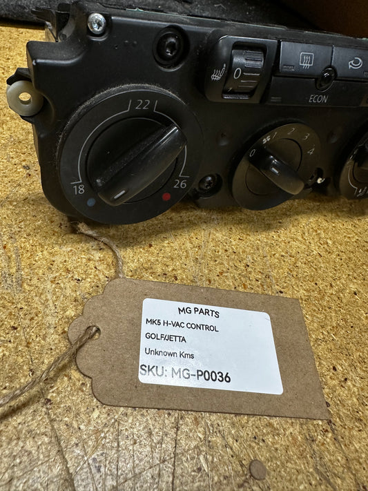 MK5 HVAC Control Unit