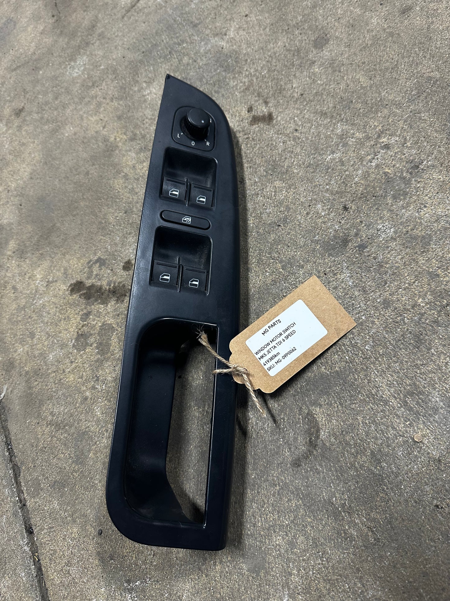MK5 Window Motor Switch (Driver Door)