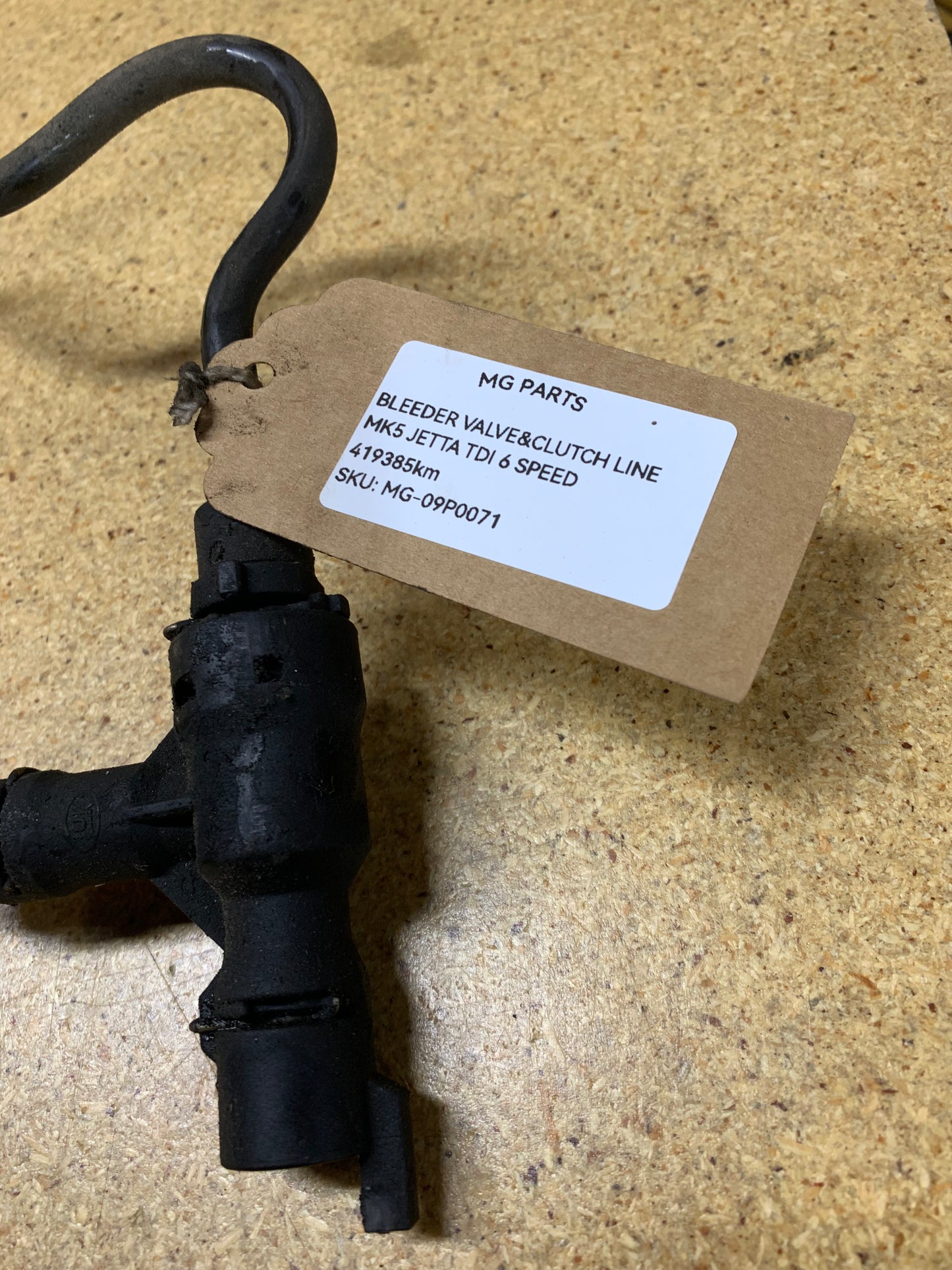 MK5 Bleeder Valve and Clutch Line